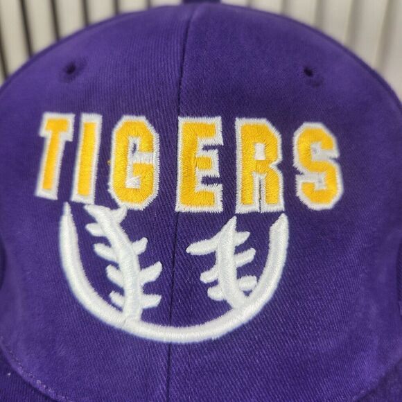 LSU Tigers Baseball Russell Athletic Hat Cap Strapback Purple College Team Sport - Picture 3 of 10
